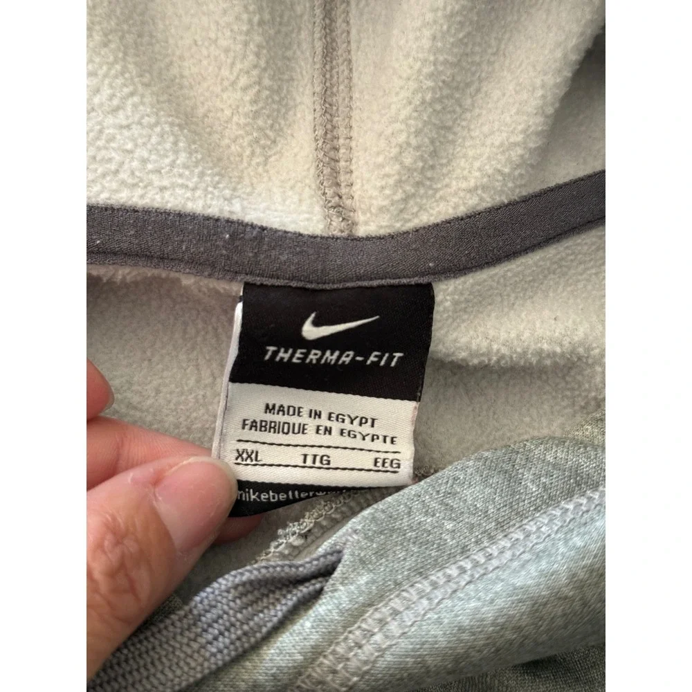 Nike Michigan Football Therma-FIT Hoodie Mens XXL Gray Pullover